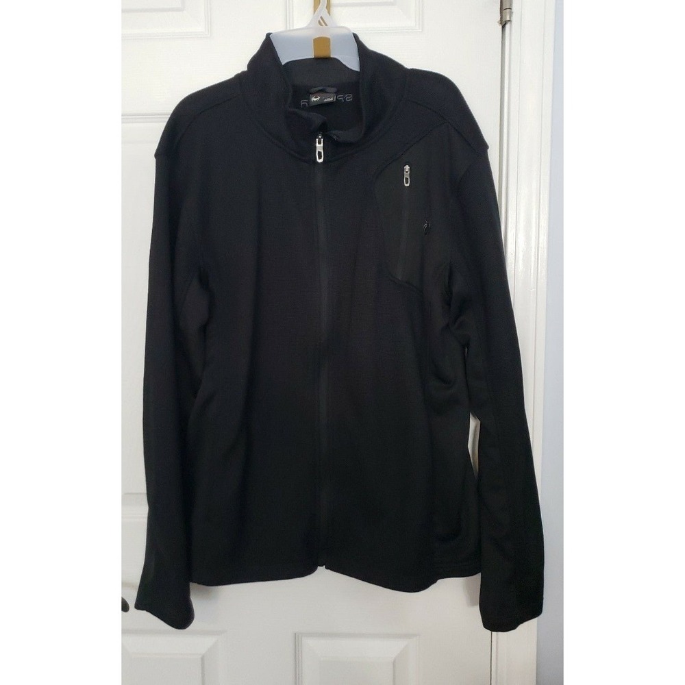 Spyder Brand Mens Jacket Black Size Large